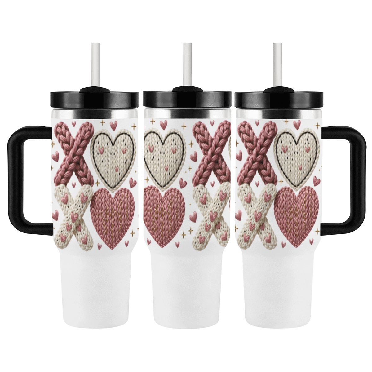40oz Tumbler with Handle and Straw (Made in USA)