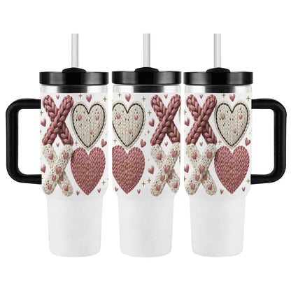40oz Tumbler with Handle and Straw (Made in USA)