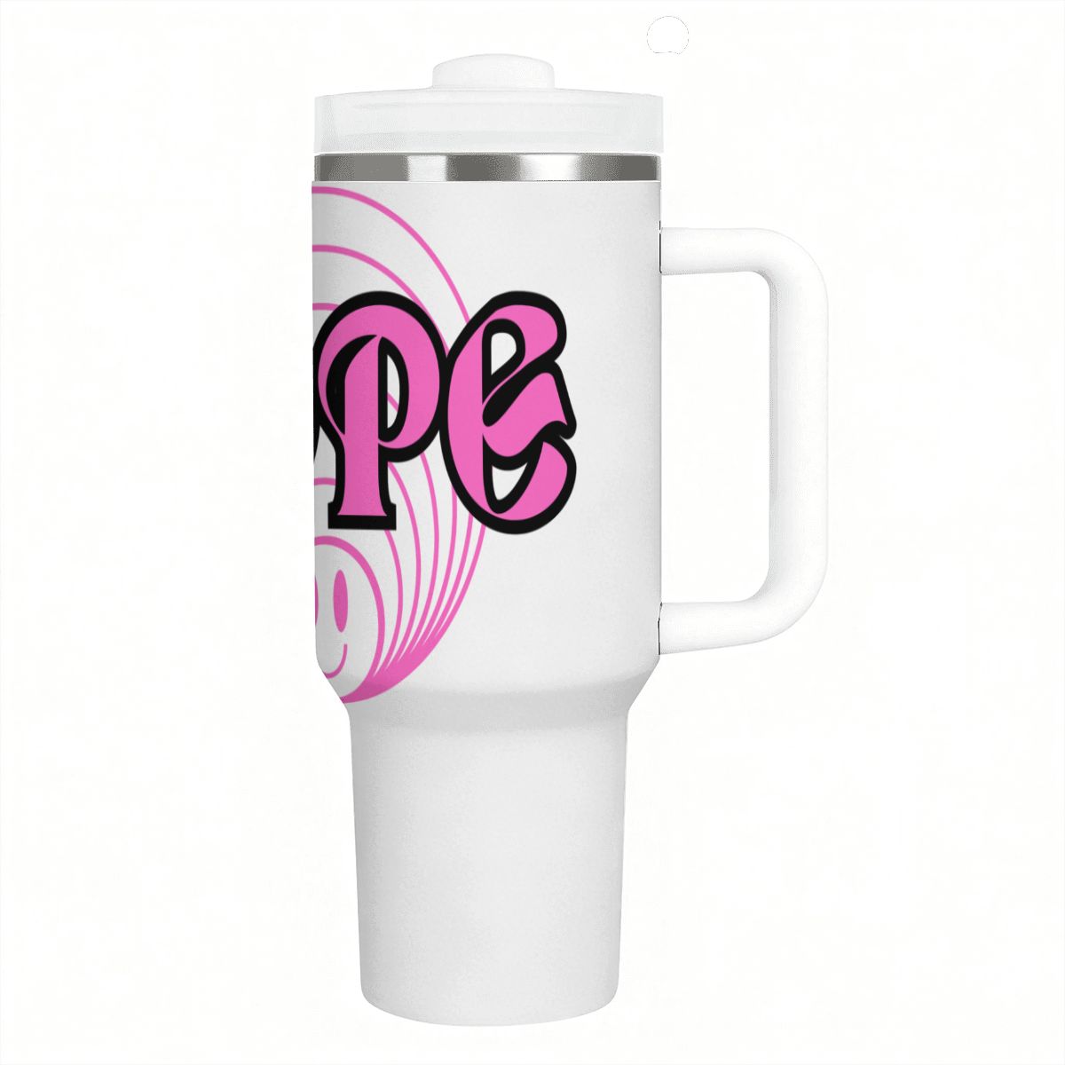 40oz Tumbler with Handle and Straw (Made in USA)