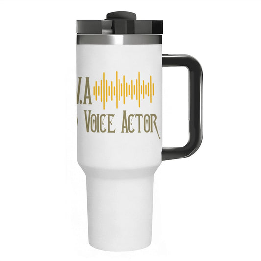 UVA: Unidentified Voice Actor: 40oz Tumbler with Handle and Straw