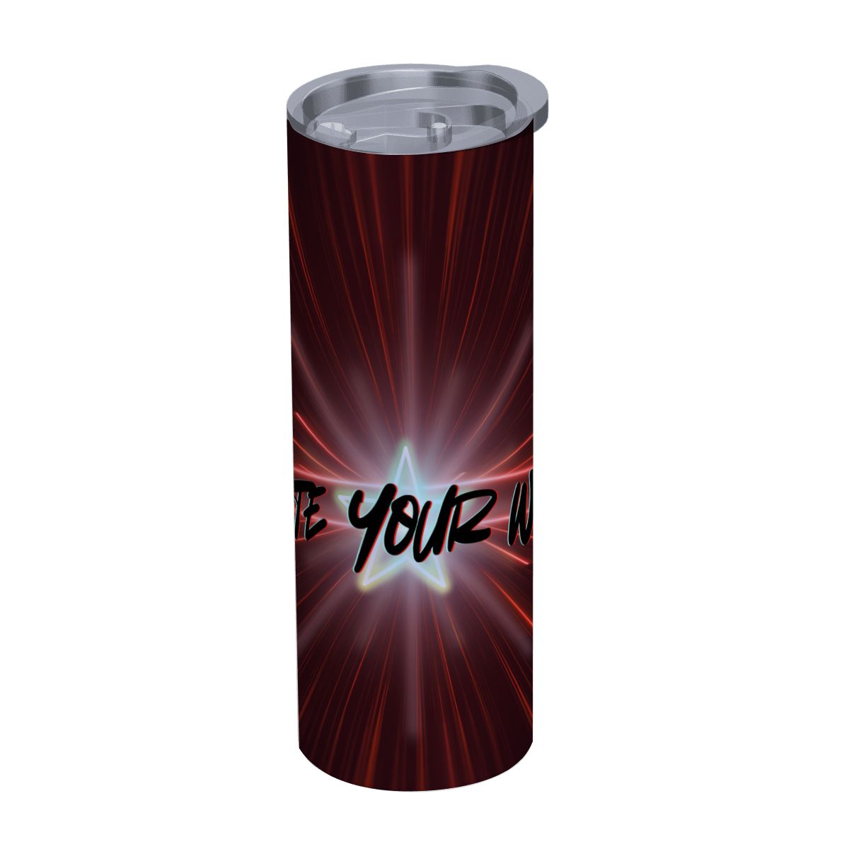 20oz Straight Stainless Steel Tumbler with Straw（Made in USA)