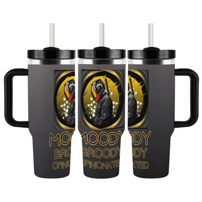 40oz Tumbler with Handle and Straw (Made in USA)