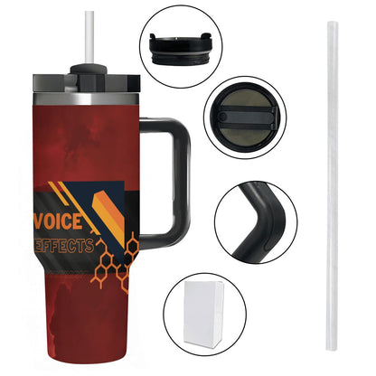 40oz Tumbler with Handle and Straw (Made in USA)