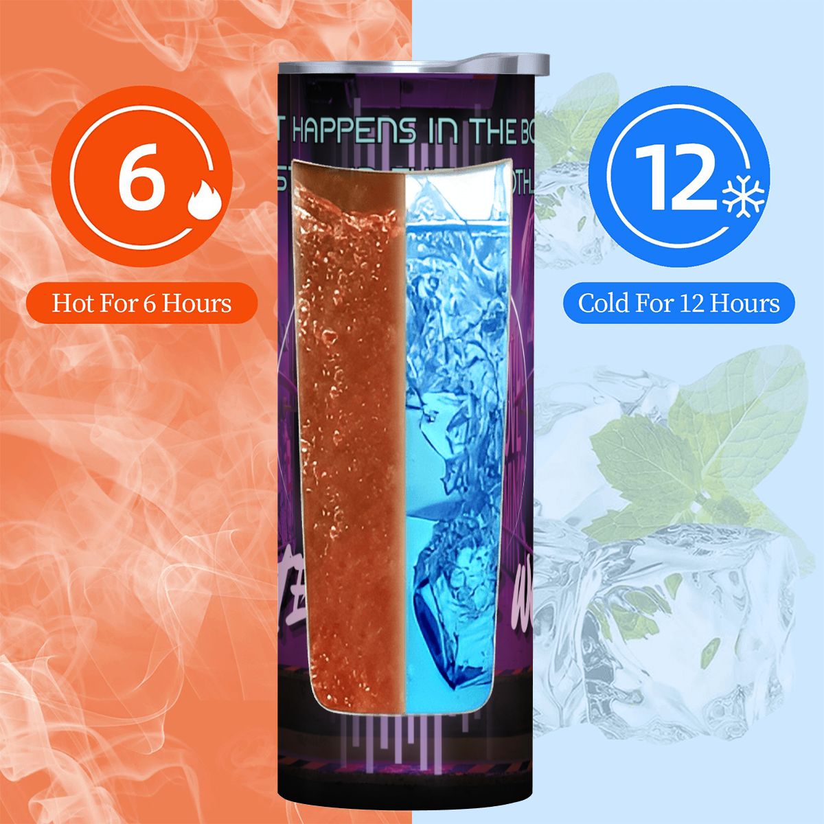 CREATE YOUR WORLD: 20oz Straight Stainless Steel Tumbler with Straw