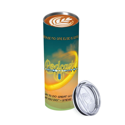 20oz Straight Stainless Steel Tumbler with Straw（Made in USA)