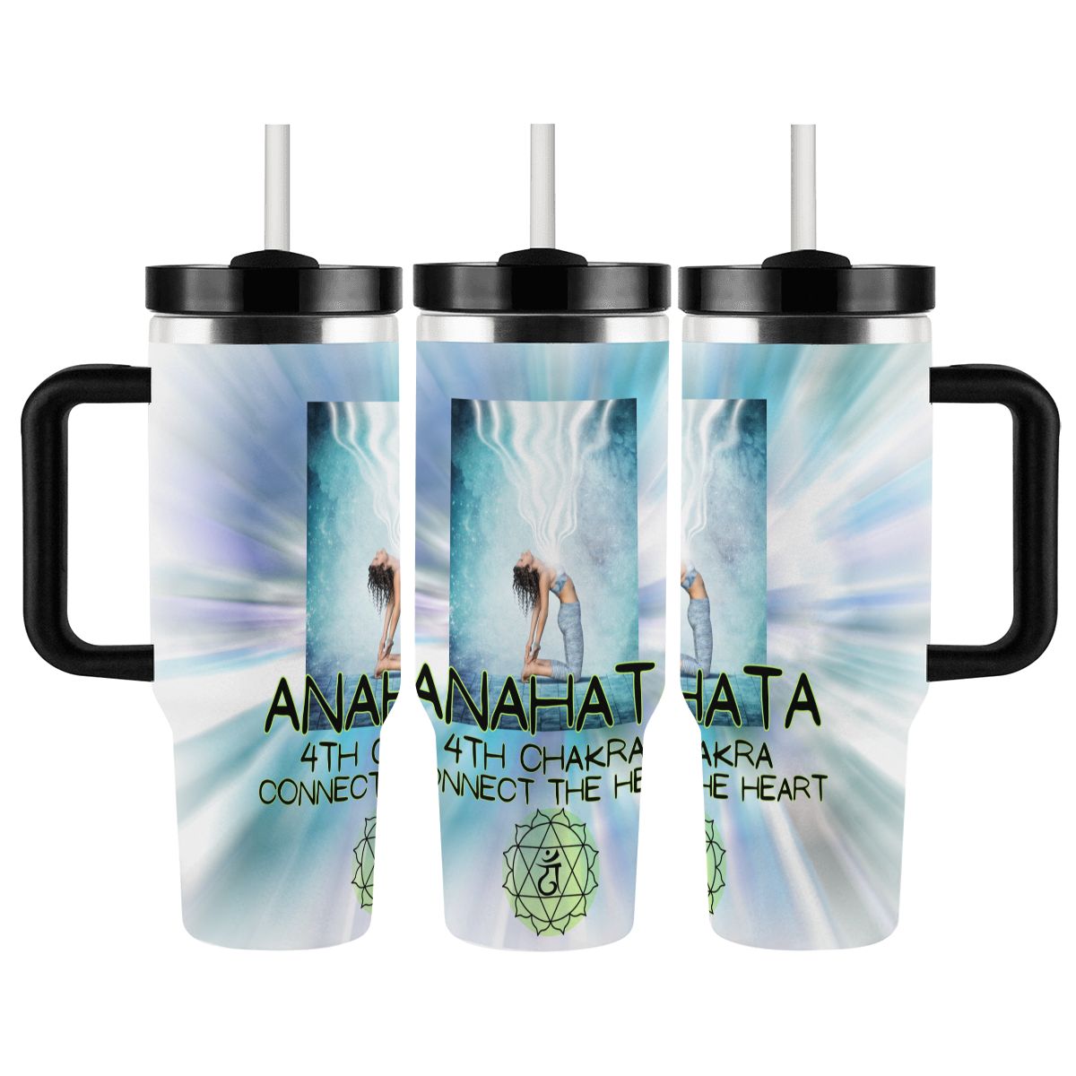 40oz Tumbler with Handle and Straw (Made in USA)