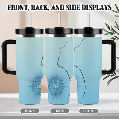 40oz Tumbler with Handle and Straw (Made in USA)