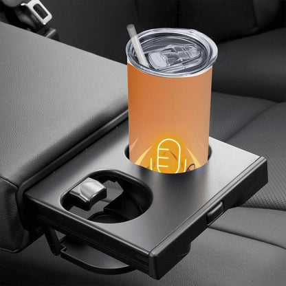 20oz Straight Stainless Steel Tumbler with Straw