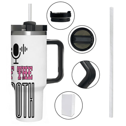 40oz Tumbler with Handle and Straw (Made in USA)