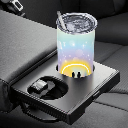20oz Straight Stainless Steel Tumbler with Straw