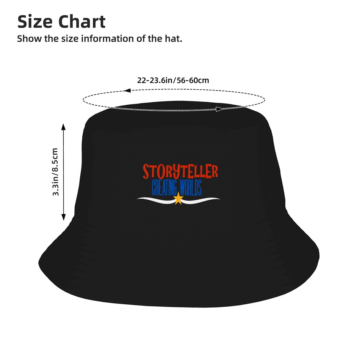 Storyteller:  Classic Adult Double Layer Bucket Hat