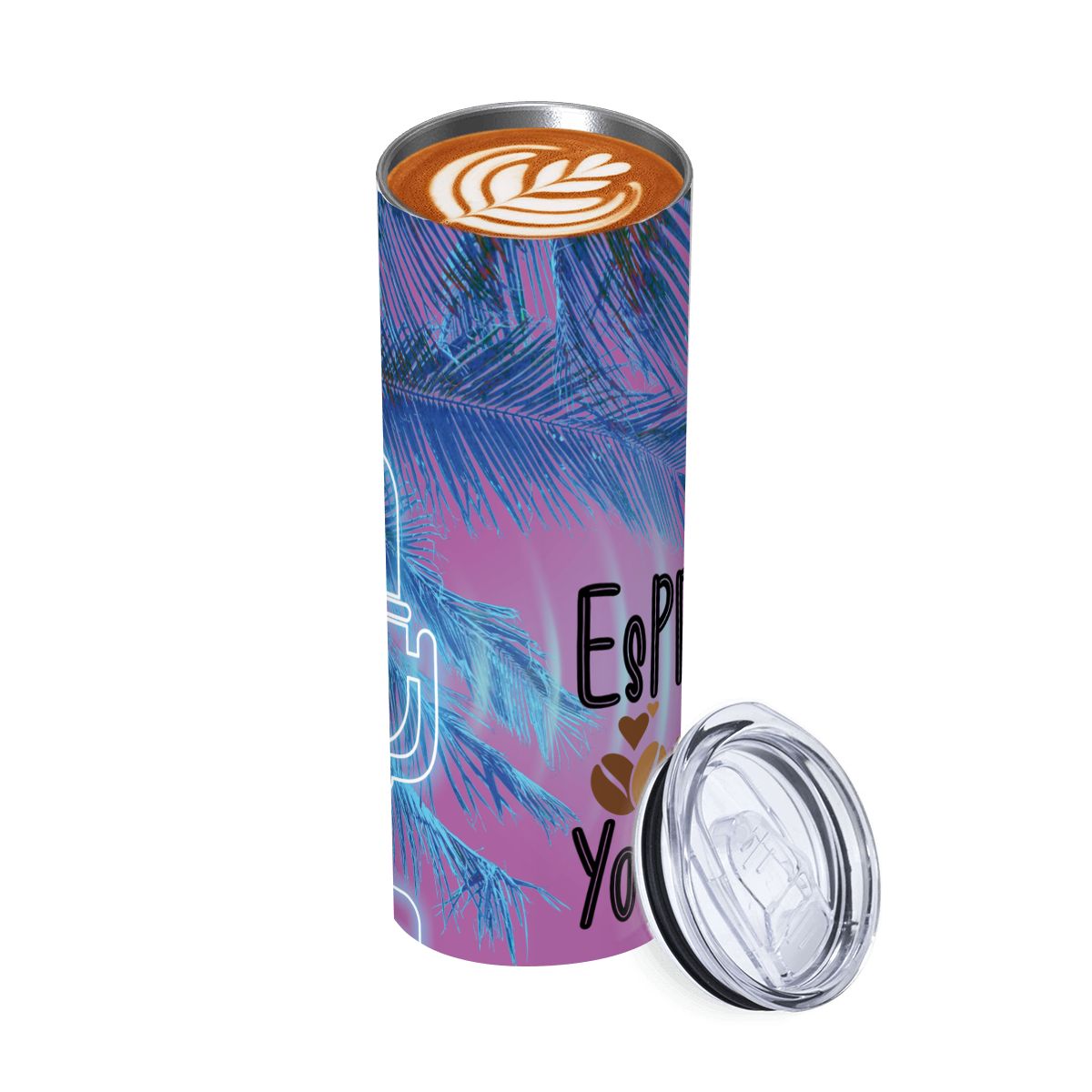 20oz Straight Stainless Steel Tumbler with Straw（Made in USA)
