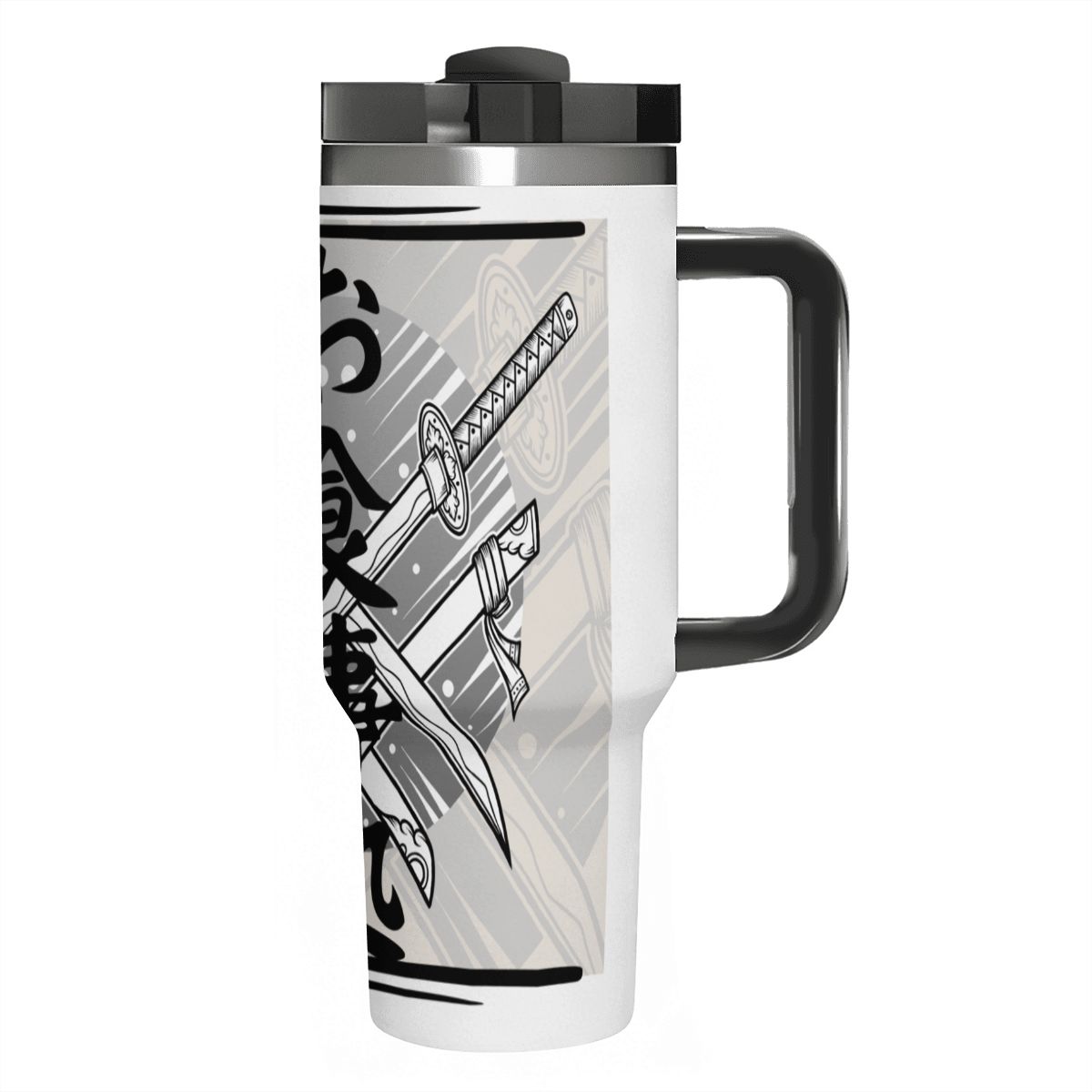 40oz Tumbler with Handle and Straw (Made in USA)