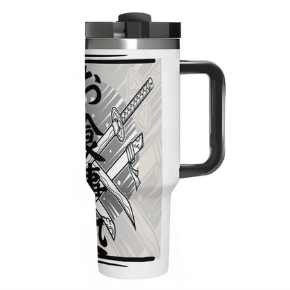 40oz Tumbler with Handle and Straw (Made in USA)