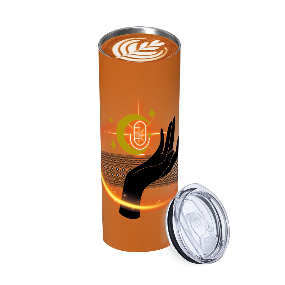 20oz Straight Stainless Steel Tumbler with Straw