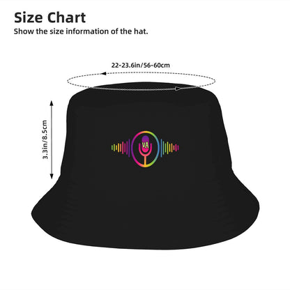 VA Rainbow Mic: Classic Summer Adult Double Layer Bucket Hat