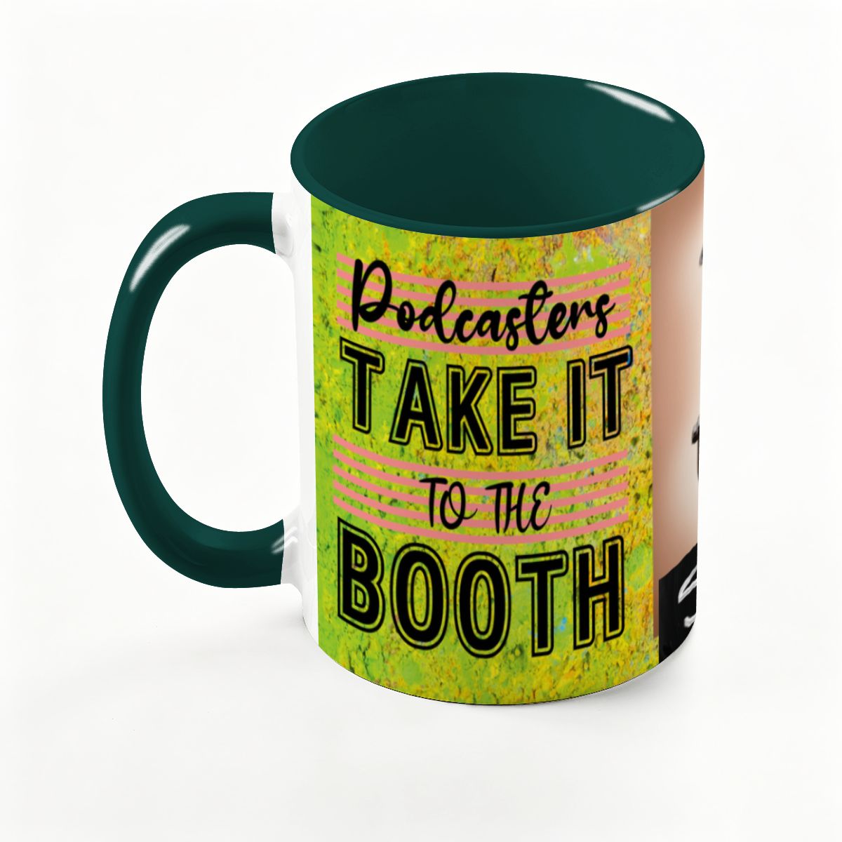 Podcasters Take It To The BOOTH: Large Classic Ceramic Mug (15oz)