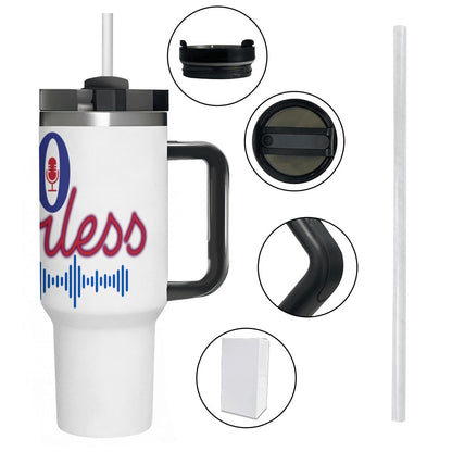 VO FEARLESS: 40oz Tumbler with Handle and Straw