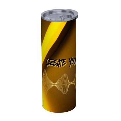 20oz Straight Stainless Steel Tumbler with Straw