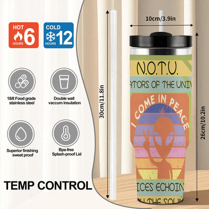 40oz Tumbler with Handle and Straw (Made in USA)