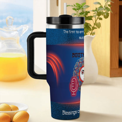 40oz Tumbler with Handle and Straw (Made in USA)