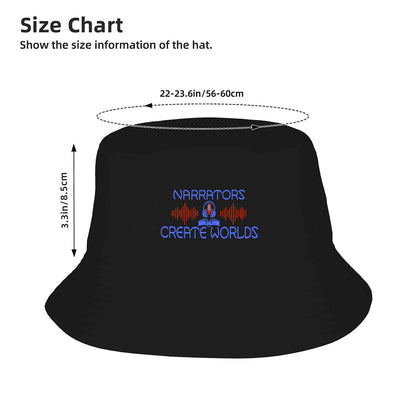 Narrators Creating Worlds:  Classic Adult Double Layer Bucket Hat