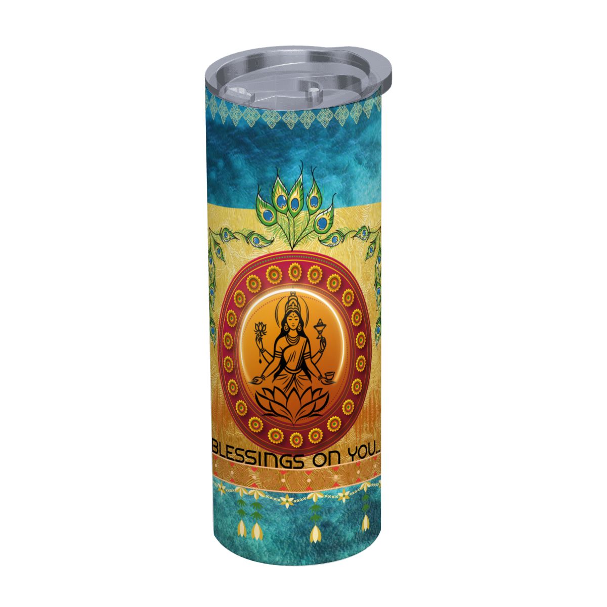 20oz Straight Stainless Steel Tumbler with Straw