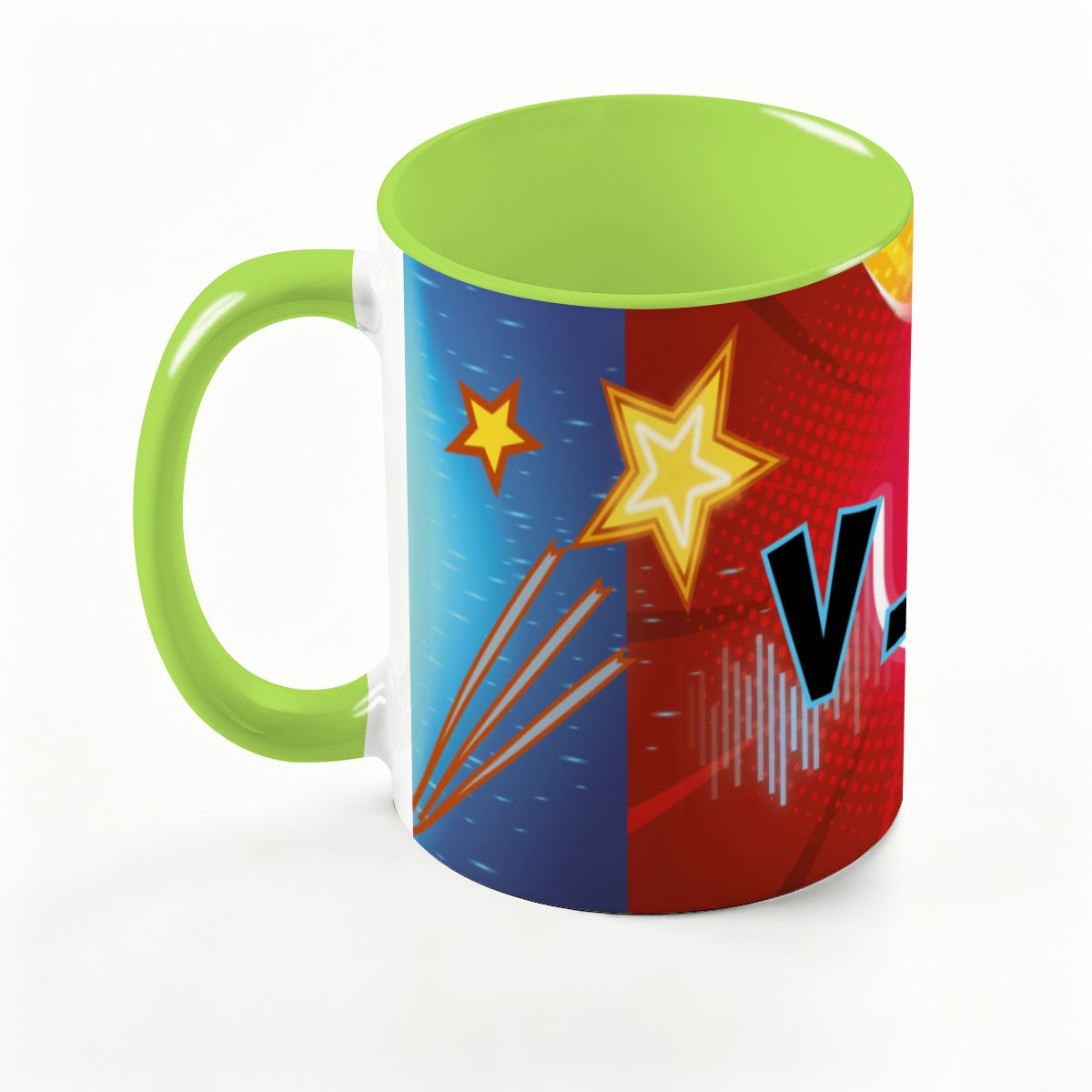 Large Colorful Mug (15oz) (Made in USA)