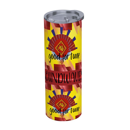 20oz Straight Stainless Steel Tumbler with Straw（Made in USA)
