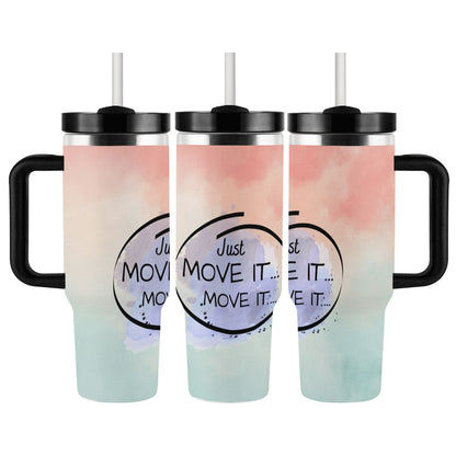 40oz Tumbler with Handle and Straw (Made in USA)