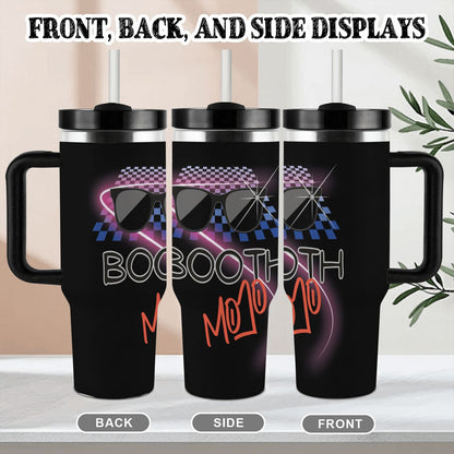 40oz Tumbler with Handle and Straw (Made in USA)