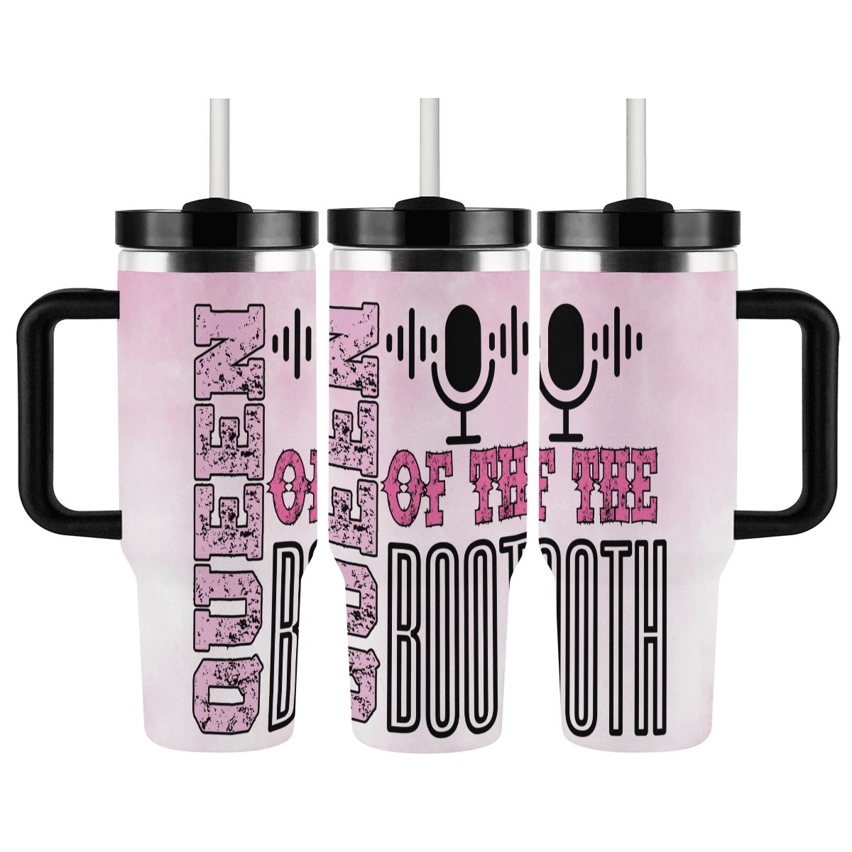 40oz Tumbler with Handle and Straw (Made in USA)