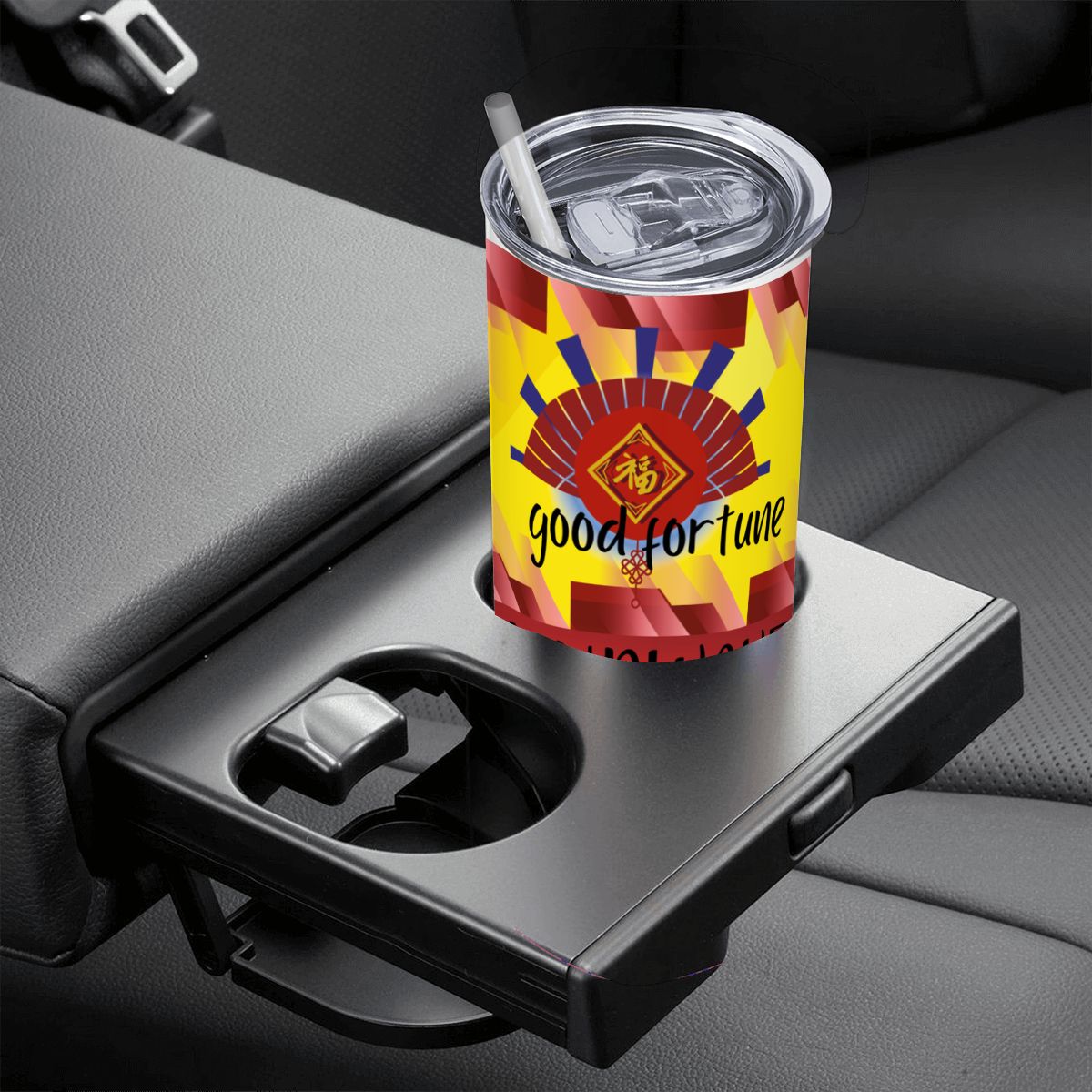 20oz Straight Stainless Steel Tumbler with Straw（Made in USA)