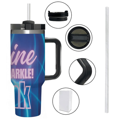 40oz Tumbler with Handle and Straw (Made in USA)