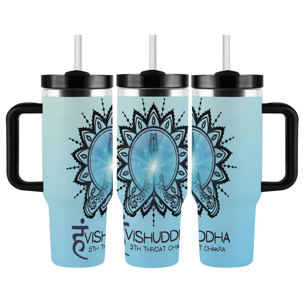 40oz Tumbler with Handle and Straw (Made in USA)