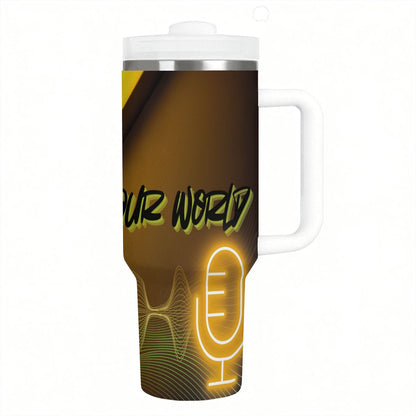 40oz Tumbler with Handle and Straw (Made in USA)