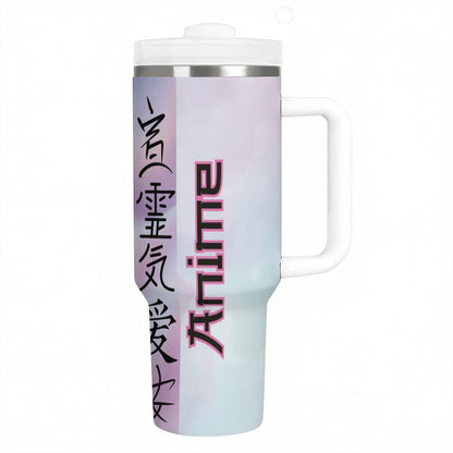 40oz Tumbler with Handle and Straw (Made in USA)