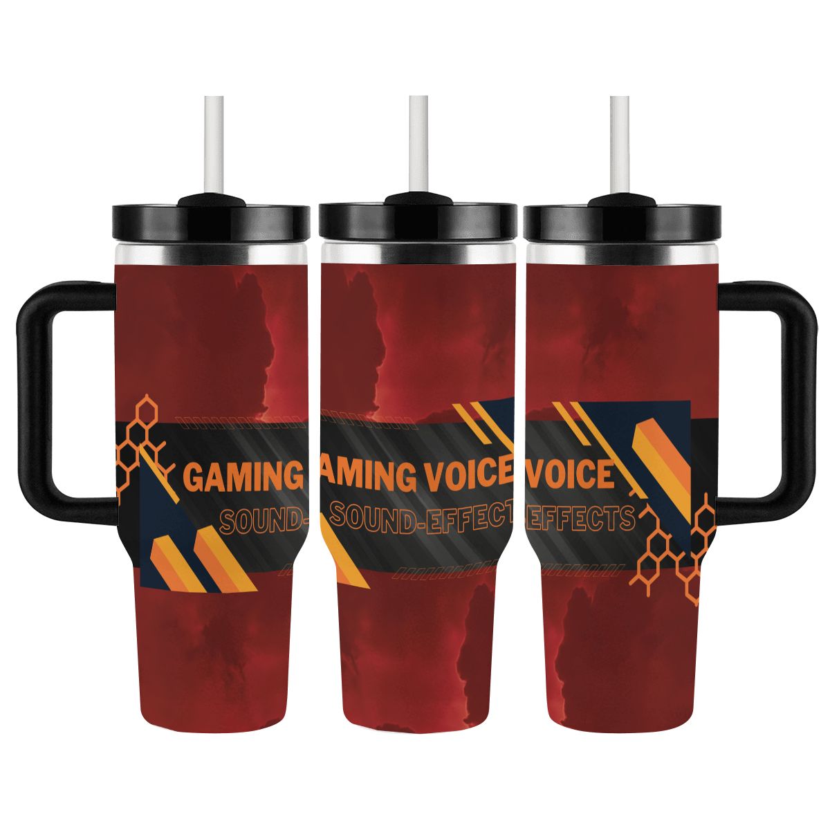 40oz Tumbler with Handle and Straw (Made in USA)