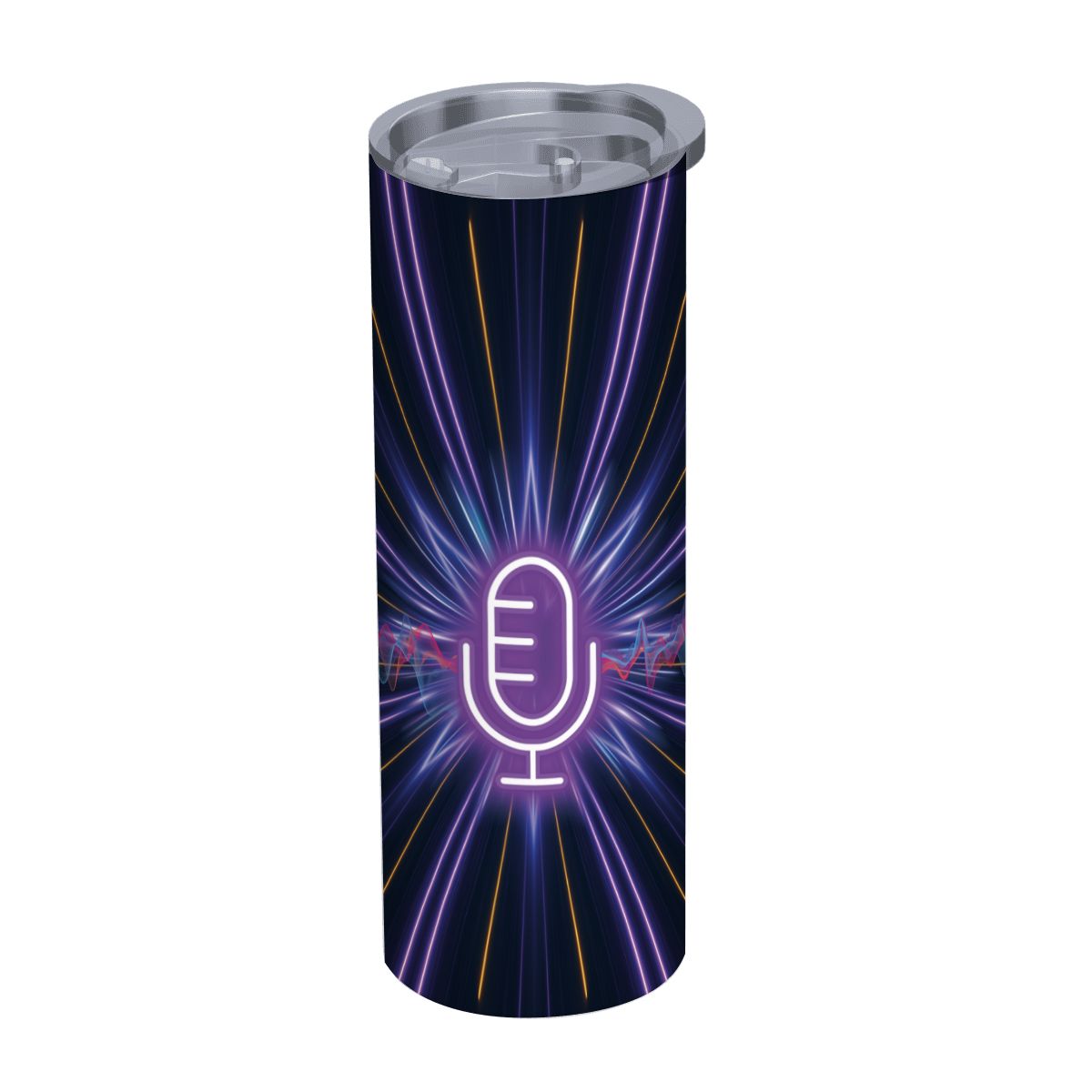 20oz Straight Stainless Steel Tumbler with Straw（Made in USA)