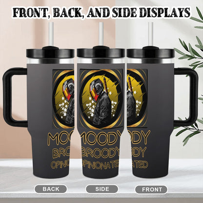 40oz Tumbler with Handle and Straw (Made in USA)
