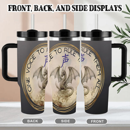 40oz Tumbler with Handle and Straw (Made in USA)