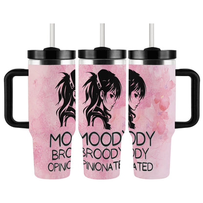 40oz Tumbler with Handle and Straw (Made in USA)