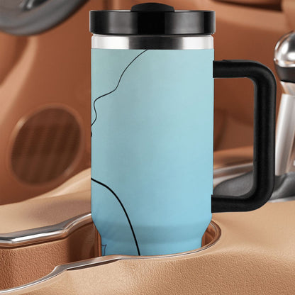 40oz Tumbler with Handle and Straw (Made in USA)