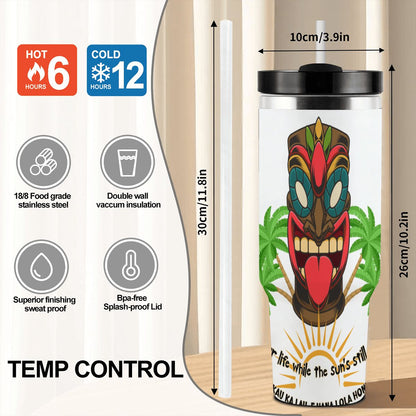 40oz Tumbler with Handle and Straw (Made in USA)