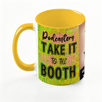 Podcasters Take It To The BOOTH: Large Classic Ceramic Mug (15oz)