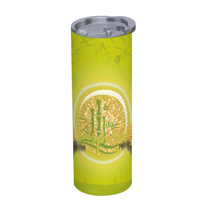 20oz Straight Stainless Steel Tumbler with Straw（Made in USA)