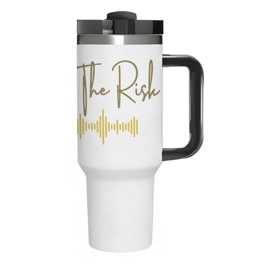 Take The Risk: 40oz Tumbler with Handle and Straw