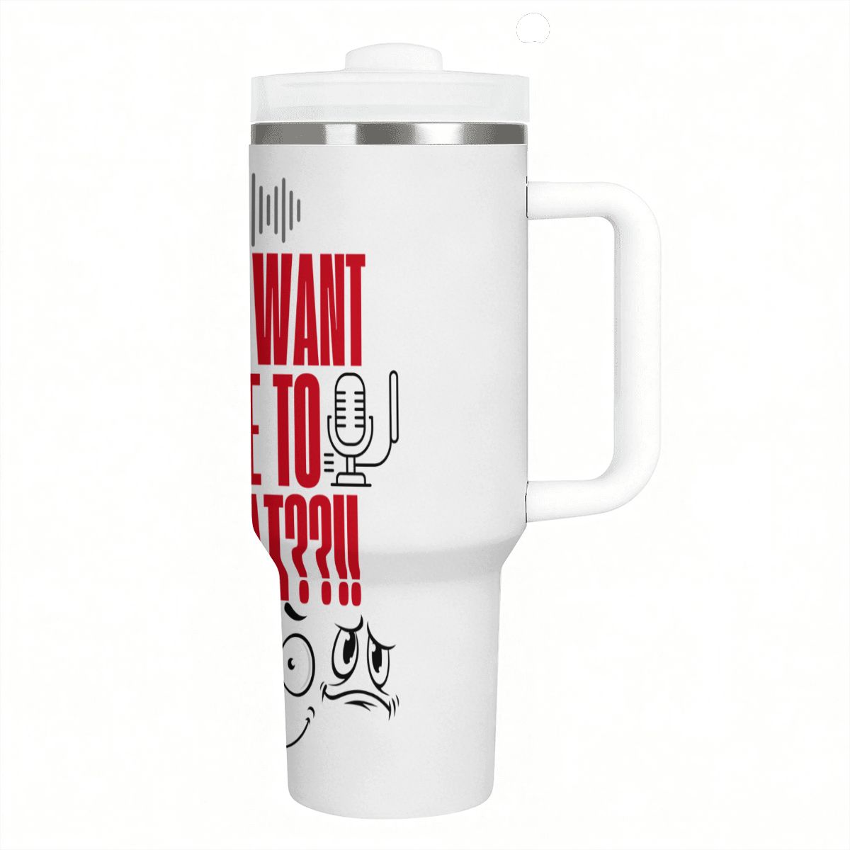 40oz Tumbler with Handle and Straw (Made in USA)
