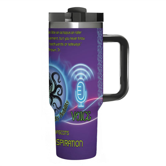 TOTEM: OCTOPUS: INSPIRATION: 40oz Tumbler with Handle and Straw