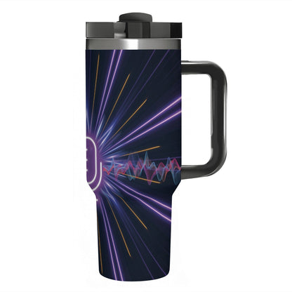 40oz Tumbler with Handle and Straw (Made in USA)